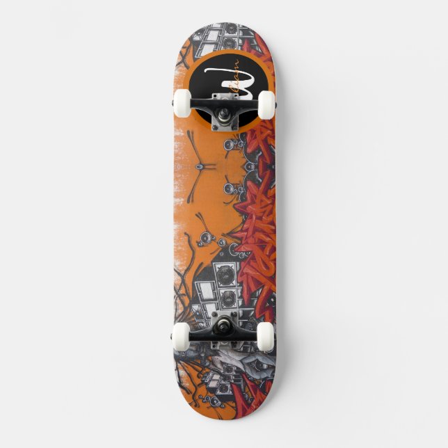 Städtische Kunst Skateboard (Vorderseite)