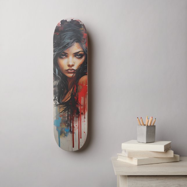 Städtische Kunst Skateboard (Wandkunst)