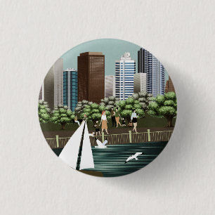 Städtische Landschaft Button