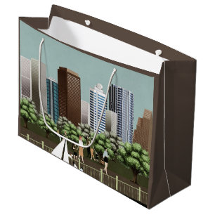 Städtische Landschaft Große Geschenktüte