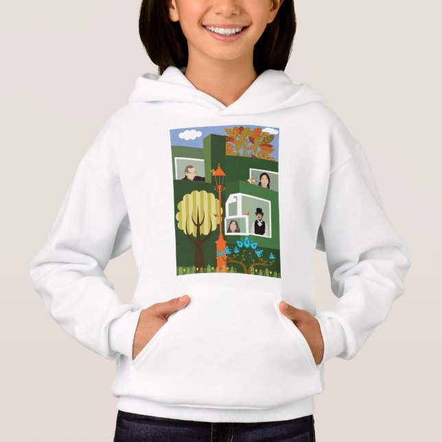 Städtische Landschaft Hoodie (Vorderseite)