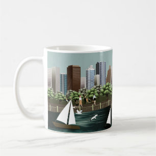 Städtische Landschaft Kaffeetasse