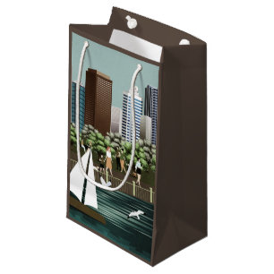 Städtische Landschaft Kleine Geschenktüte