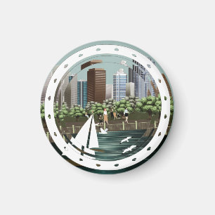 Städtische Landschaft Magnet