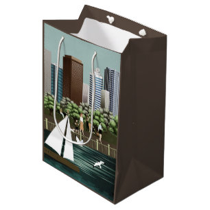 Städtische Landschaft Mittlere Geschenktüte