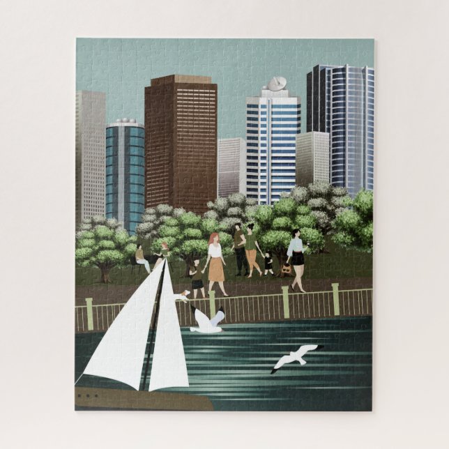 Städtische Landschaft Puzzle (Vertikal)