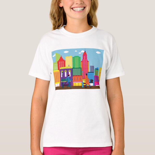 Städtische Landschaft T-Shirt (Vorderseite)