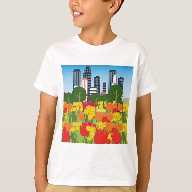 Städtische Landschaft T-Shirt (Vorderseite)