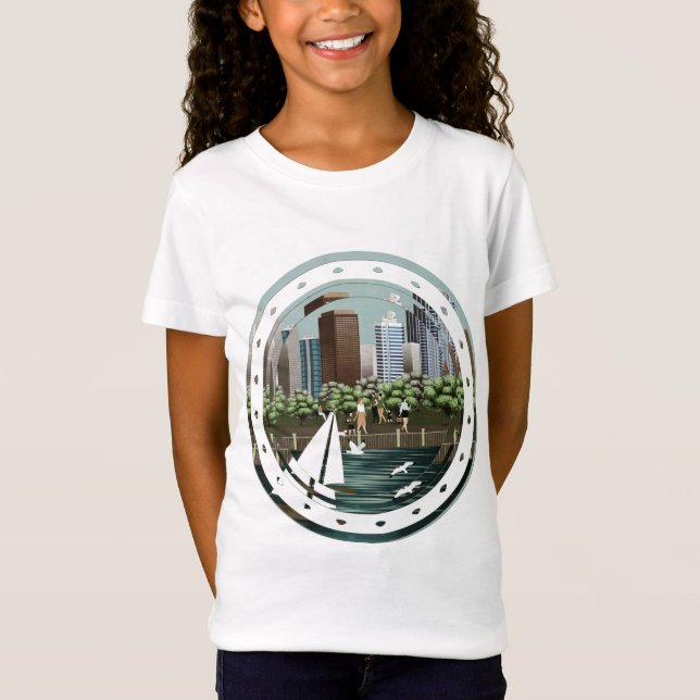 Städtische Landschaft T-Shirt (Vorderseite)