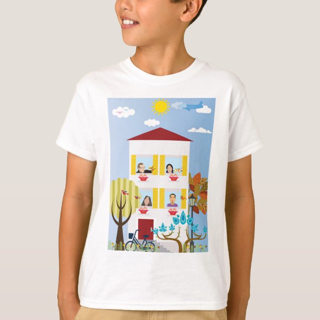 Städtische Landschaft T-Shirt (Vorderseite)