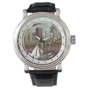 Städtische Landschaftsbeobachtung Armbanduhr