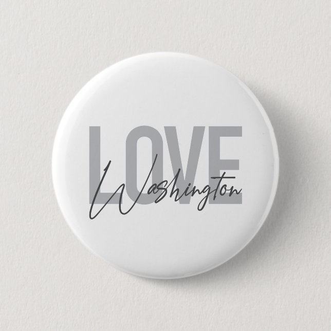 Städtische, moderne, einfache, coole Design-Liebe  Button (Vorderseite)