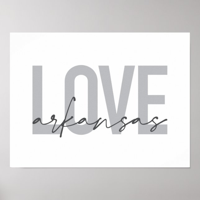 Städtische, moderne, einfache, coole Design Liebe  Poster (Vorne)