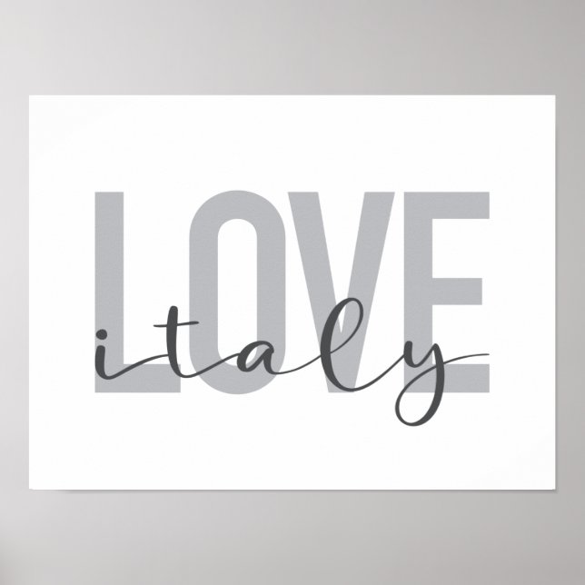 Städtische, moderne, einfache, coole Design-Liebe  Poster (Vorne)