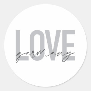 Städtische, moderne, einfache, coole Design-Liebe Runder Aufkleber