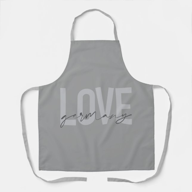 Städtische, moderne, einfache, coole Design-Liebe  Schürze (Vorderseite)