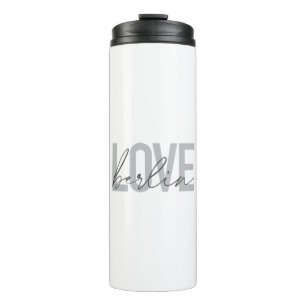 Städtische, moderne, einfache, coole Design-Liebe  Thermosbecher