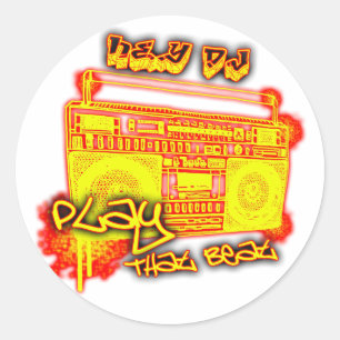 städtische Musik Angesagthopfen crunk Tanz des Runder Aufkleber