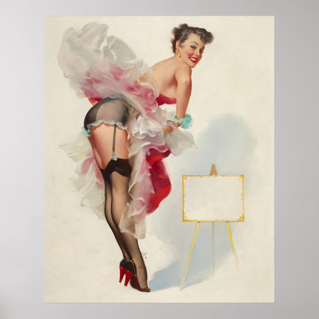 Städtische Pinup Girl Poster (Vorne)