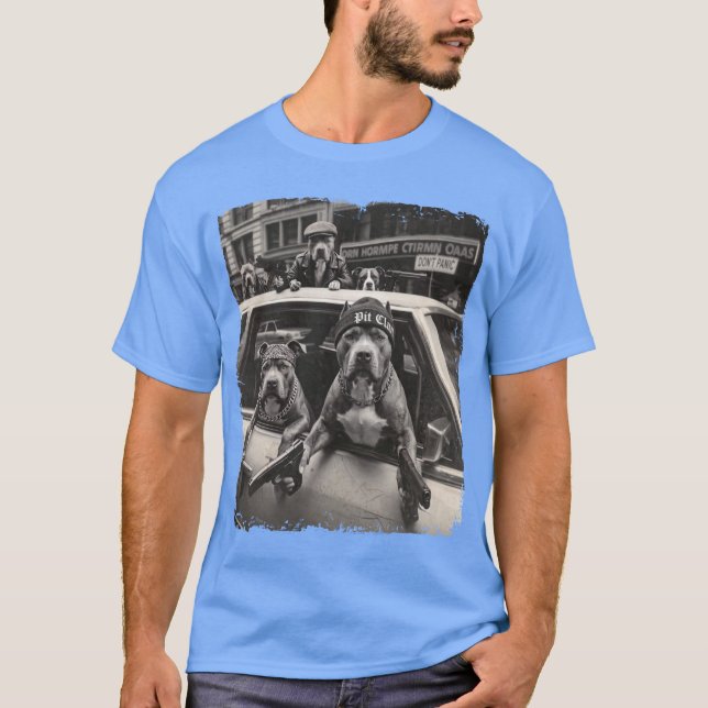 Städtische Pitbull-Crew T-Shirt (Vorderseite)