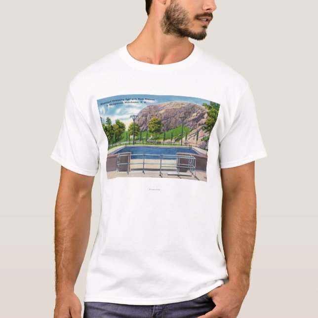 Städtische Pool-Ansicht des Felsens Rimmon T-Shirt (Vorderseite)