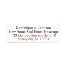 Städtische Real Anwesen Custom Rücksendeadressen-A