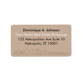 Städtische Real Anwesen Custom Rücksendeadressen-A Adressaufkleber