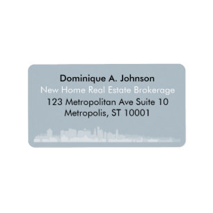 Städtische Real Anwesen Custom Rücksendeadressen-A Adressaufkleber