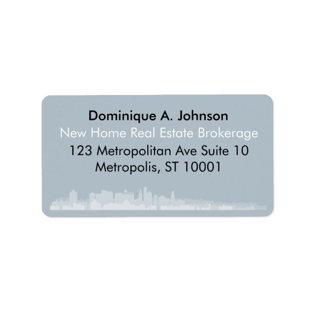 Städtische Real Anwesen Custom Rücksendeadressen-A Adressaufkleber (Vorne)