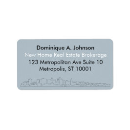 Städtische Real Anwesen Custom Rücksendeadressen-A Adressaufkleber