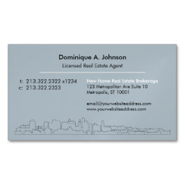 Städtische Real-Anwesen-Magnetkarte Magnetische Visitenkarte