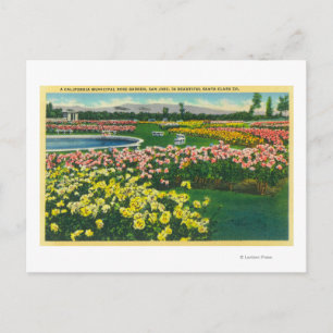 Städtische Rose Gartenanlage Santa Clara Landkreis Postkarte