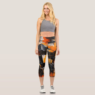 Städtische Rust High-Waisted Capris