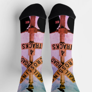 Städtische rustikale gedämpfte Farbe Krähen-Crew-S Socken