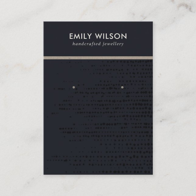 STÄDTISCHE SCHWARZE KRAFT-DOTS STUDIEREN KARTE (Vorderseite)