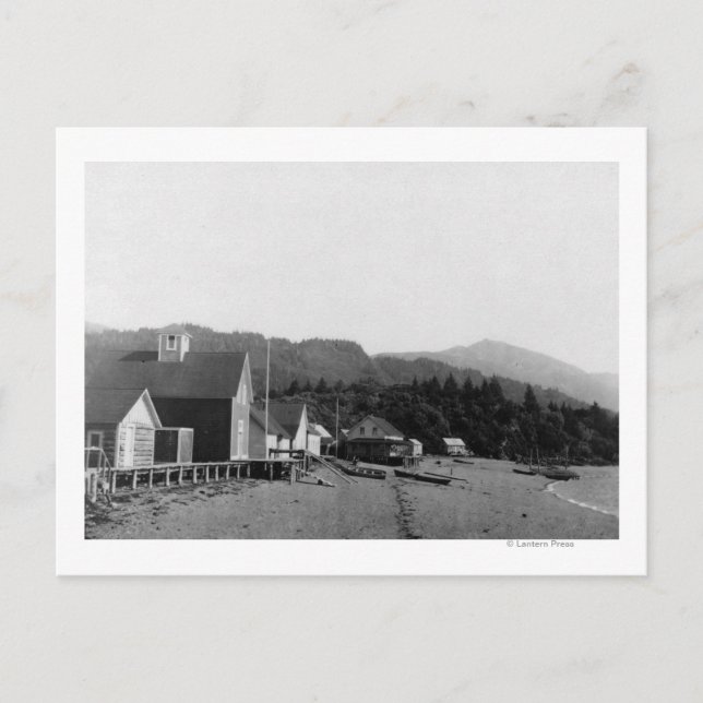 Städtische Sicht auf Seldovia, Alaska-Foto Postkarte (Vorderseite)