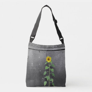 Städtische Sonnenblume Tragetaschen Mit Langen Trägern