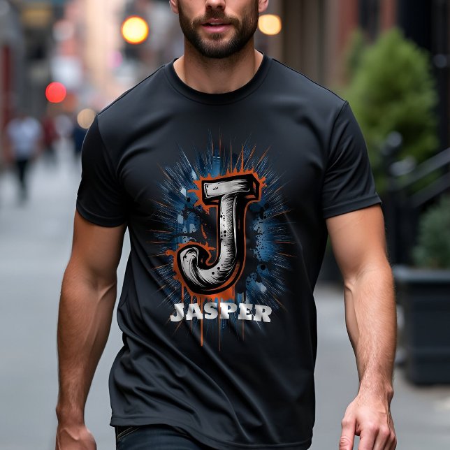 Städtische Spray-Paint-Monogramm "J" individuell a T-Shirt (Von Creator hochgeladen)