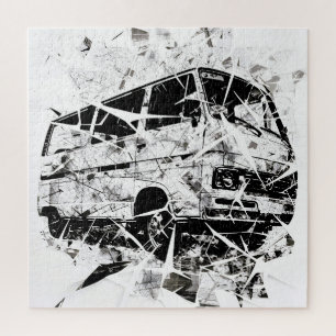 Städtische Straßenkunst Abstracte zerbrochene Vint Puzzle