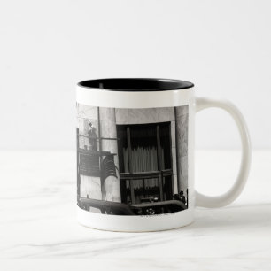 Städtische Szene in USA Zweifarbige Tasse