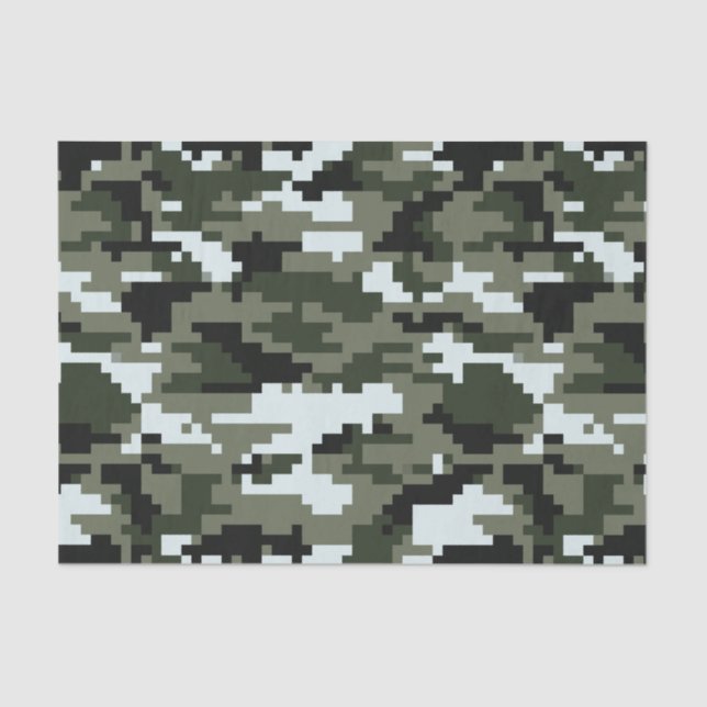Städtische Tarnung/Camouflage mit 8 Seidenpapier (Vorderseite)