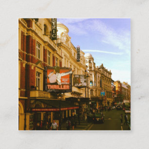 Städtische Vintage-Innenstadt Stadtlandschaft Begleitkarte