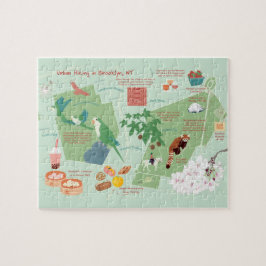 Städtische Wanderkarte von Brooklyn New York Puzzle