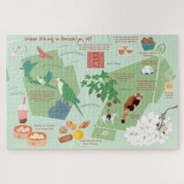 Städtische Wanderkarte von Brooklyn Puzzle