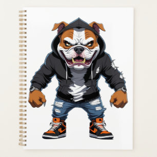 Städtischer Alpha Bulldogge � Street Style Maskott Planer