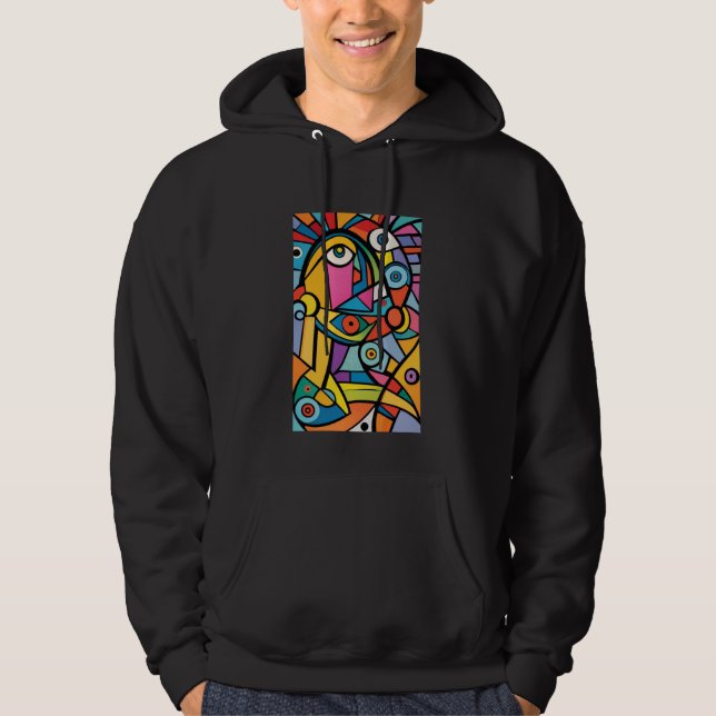 Städtischer Blick: Graffiti-Vision 2 Hoodie (Vorderseite)
