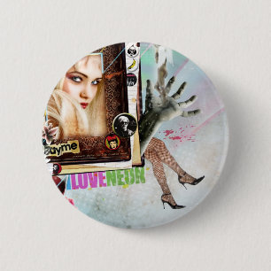 Städtischer Cowboy - neon1 - Knopf Button