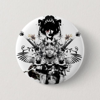 Städtischer Cowboy - rockstar - Knopf Button