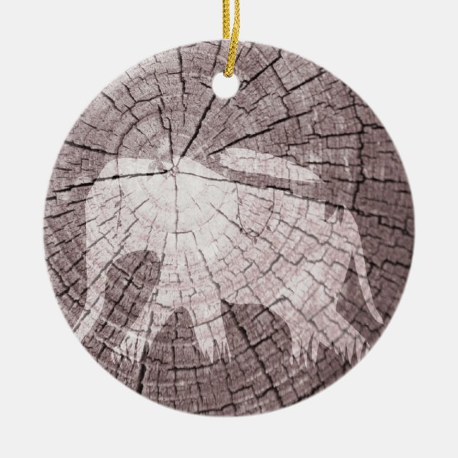 Städtischer Elefant Keramikornament (Vorne)