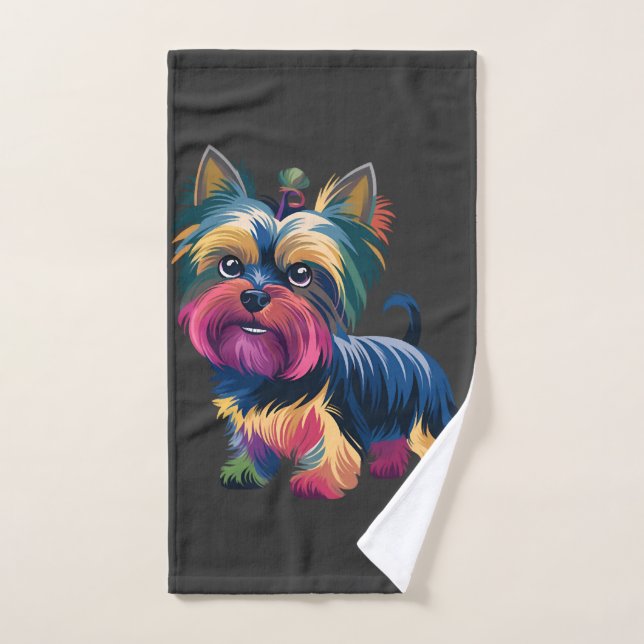 Städtischer Graffiti-Hund Handtuch (Handtuch)